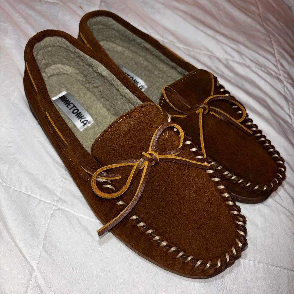 Minnetonka Men's Brown and Tan Loafers